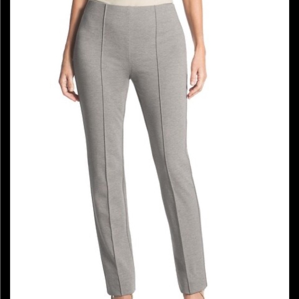 Chico's Lindy Side Zip Womens Dress Pants Gray Size 14 (see measurements) Career